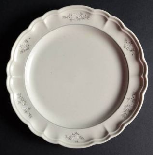 Pfaltzgraff Heirloom Large Dinner Plate, Fine China Dinnerware   Gray&White Flow