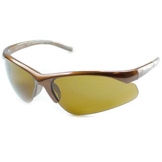 Izod Unisex IZ 348 51 Brown Plastic Sport Sunglasses