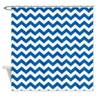  chevron pattern blue Shower Curtain  Use code FREECART at Checkout