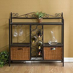 Bakers Rack With Wine Storage
