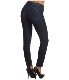 Hudson Nico Mid Rise Super Skinny Crop in Barbados Womens Jeans (Blue)