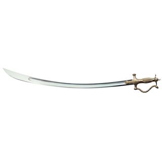 Cold Steel Talwar Sword (SilverBlade materials Stainless steelHandle materials Wood, brassBlade length 33 inchesHandle length 6 inchesWeight 0.48 ouncesDimensions 42 inches long x 8 inches wide x 4 inches deepBefore purchasing this product, please f