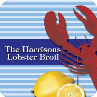 Lobster Boil Personalized Coasters