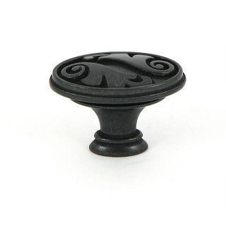 Stone Mill Oakley Antique Black Cabinet Knob (case Of 25) (ZincHardware finish Antique black Case of 25 cabinet knobsIntricate engraved patternSolid, high quality hardwareIncludes 1 inch mounting screwsDimensions 1.5 inches long x 0.90 inches wide x 1 i