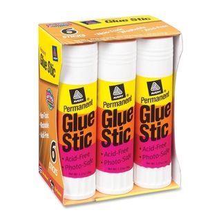 Avery Permanent Glue Stics White Application 1.27 Oz 6/pack (WhiteModel AVE98073Pack of 6Dimensions 5.5 inches long 1.27 ouncesMaterials PlasticColor WhiteModel AVE98073Pack of 6Dimensions 5.5 inches long )