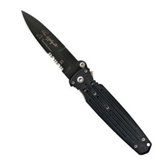 Gerber Knives 45786 Applegate Covert Double Bevel Folding Knife, Partially Serrated Edge Black Titanium Nitride Finish