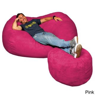 Theater Sack 6 foot Bean Bag Couch In Plush Microsuede Fabric