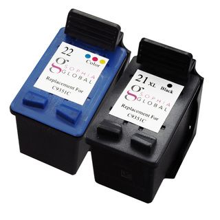 Sophia Global Remanufactured Ink Cartridge Replacement For Hp 21xl 22 (1 Black, 1 Color) (multiPrint yield Meets Printer Manufacturers Specifications for Page YieldModel 1eaHP21XL1eaHP22Pack of 2We cannot accept returns on this product. )