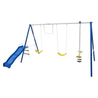 Flexible Flyer Swing N Play Steel Swing Set   Blue/ Yellow