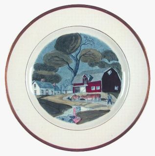 Adams China Red Barn, The Dinner Plate, Fine China Dinnerware   Different Barns