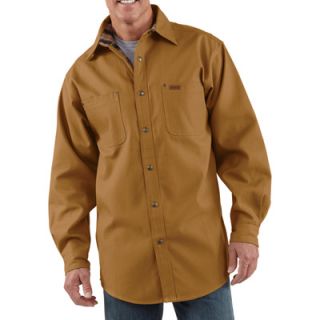Carhartt Canvas Shirt Jacket   Carhartt Brown, Large Tall, Model# S296
