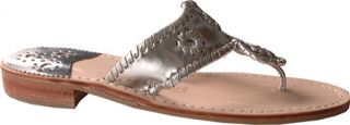 Womens Jack Rogers Hamptons Classic Navajo Flat   Silver Casual Shoes