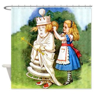  Alice and The White Queen Shower Curtain  Use code FREECART at Checkout