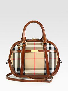 Burberry Orchard Satchel   Dark Tan