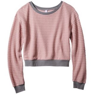 Xhilaration Juniors Sweater Knit Top   Rose S(3 5)