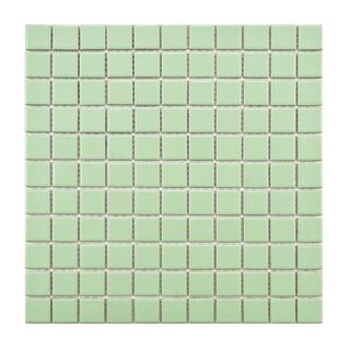 Somertile 12 inch Victorian Matte Green Porcelain Mosaic Tiles (pack Of 10)