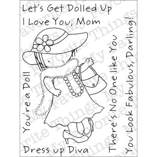 My Favorite Things Pure Innocence Clear Stamps 3x4 Sheet dress Up Diva