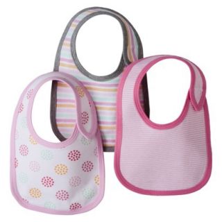 Newborn Girls 3 Pack Bib Set   Pink by Circo
