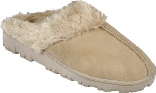 Childrens Journee Collection Sueded Lug Sole Slipper   Camel Slippers