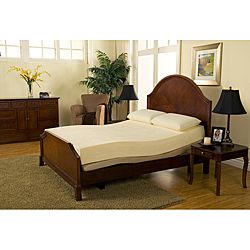 Sleep Zone Deluxe Adjustable Bed 8 inch Queen size Memory Foam Mattress Set