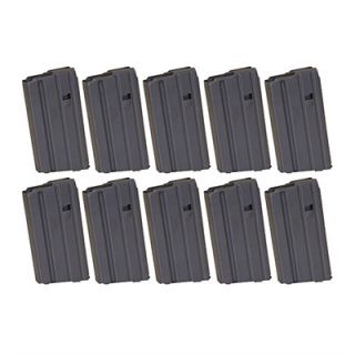 Ar 15/M16 Magazines   20 Round Gray Ar 15/M16 Magazine W/Ss Spring, 10 Pak