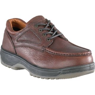 Florsheim Steel Toe Lace Up Oxford Work Shoe   Dark Brown, Size 8, Model# FS2400