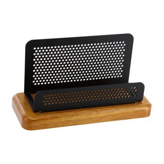 Rolodex Distinctions 2.25 X 4 inch Cherry/ Black 50 business Card Holder (Black, cherryCard capacity 50Model ROLQ22751Dimensions 2 inches high x 2.75 inches wide x 4.75 inches longFor card size 2.25 inches x 4 inches )