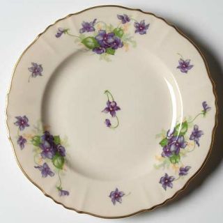 Syracuse Violets Bread & Butter Plate, Fine China Dinnerware   Federal, Violet C