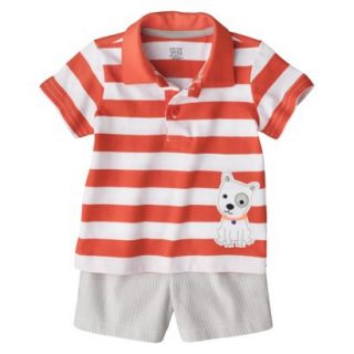 Just One YouMade by Carters Newborn Infant Boys 2 Piece Set   Orange/Gray 18 M