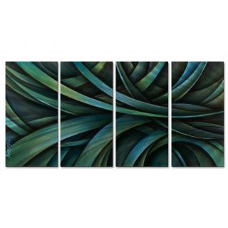 Michael Lang Tangled Lives 4 Back Metal Wall Sculpture Set (LargeSubject ContemporaryMedium MetalOuter dimensions 23.5 inches high x 51 inches wide x 1 inches deep )