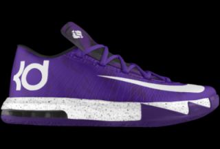 KD VI SPRAY CAMO iD Custom Mens Basketball Shoes   Purple