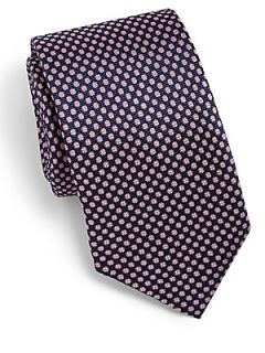  Collection Jobs Neat Circle Print Tie   Berry Pink