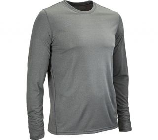 Mens New Balance Heathered Long Sleeve MRT3320   Athletic Grey T Shirts