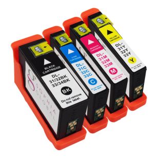 Sophia Global Dell compatible 31 Black, Cyan, Magenta, Yellow Ink Cartridges (pack Of 4) (Black, cyan, magenta, yellowPrint yield 200 pages for each cartridgeModel SGDell31BCMYPack of Four (4)We cannot accept returns on this product. )