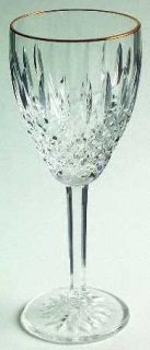 Waterford Golden Castlemaine Wine Glass   Clear, Cut,         Gold Trim