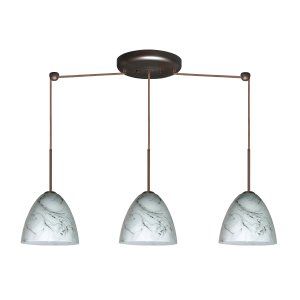 Besa Lighting BEL 3JB 4470MG LED BR Vila Pendant