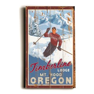 Artehouse 14 x 23 in. Mt. Hood Oregon Wood Sign Multicolor   0003 0922