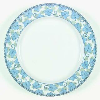 Pfaltzgraff Blue Isle Dinner Plate, Fine China Dinnerware   Blue & Green Leaves