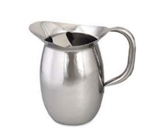 Browne Foodservice Bell Shaped Pitcher, 2 1/8 qt capacity, 18/8 Stainless Steel, with Guard