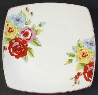 222 Fifth (PTS) New Country Square Dinner Plate, Fine China Dinnerware   Floral,