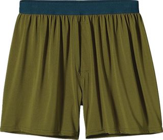 Mens Patagonia Silkweight Solid Boxers   Willow Herb Green Boxers