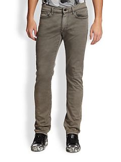Versace Collection Dyed Straight Leg Jeans   Dark Grey