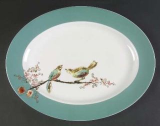 Lenox China Chirp 16 Oval Serving Platter, Fine China Dinnerware   Simply Fine,