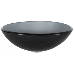 Kraus GV 104FR Amber Frosted Charcoal Vessel Sink
