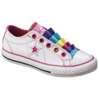 Girls Converse One Star Fancy Sneaker   White 4.5