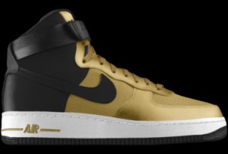 Nike Air Force 1 High iD Custom Mens Shoes   Gold