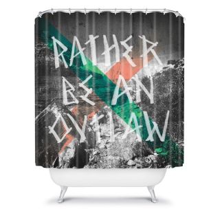 DENY Designs Wesley Bird Rather Be An Outlaw Shower Curtain Multicolor   14062 