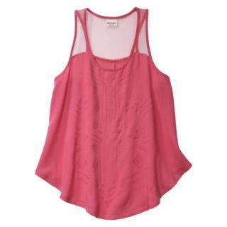 Mossimo Supply Co. Juniors Knit to Woven Tank   Washed Red XS(1)