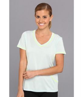 Brooks Versatile EZ S/S V Neck Womens T Shirt (Green)
