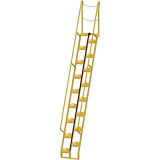 Vestil Alternating Tread Stairs   11 Ft. H, 56 Degree Angle, 17 Steps, Model#